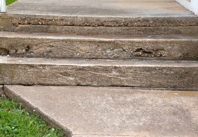 Cracked Concrete - Steps