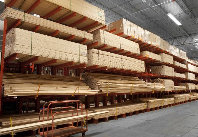 Lumber Sizes - Lumber Aisles at Home Improvement Store