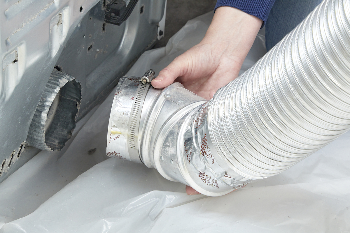 how to clean dryer vent from inside