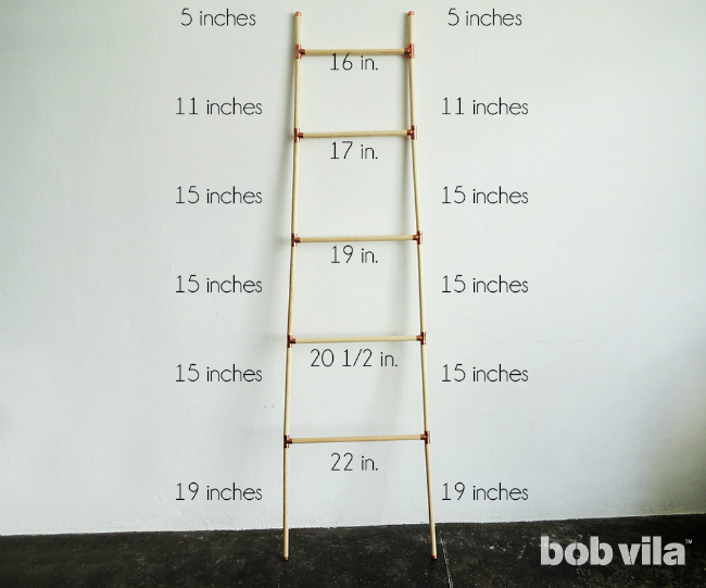 DIY Blanket Ladder - Step 5