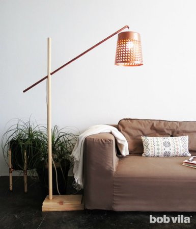DIY Lite: A Modern Floor Lamp with a Most Unusual Shade