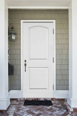 How to Paint a Metal Door - White Steel Entry Door