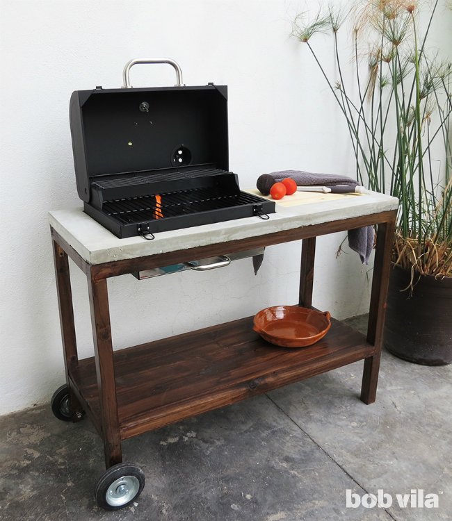 DIY Outdoor Kitchen - How to Build a Grill Cart