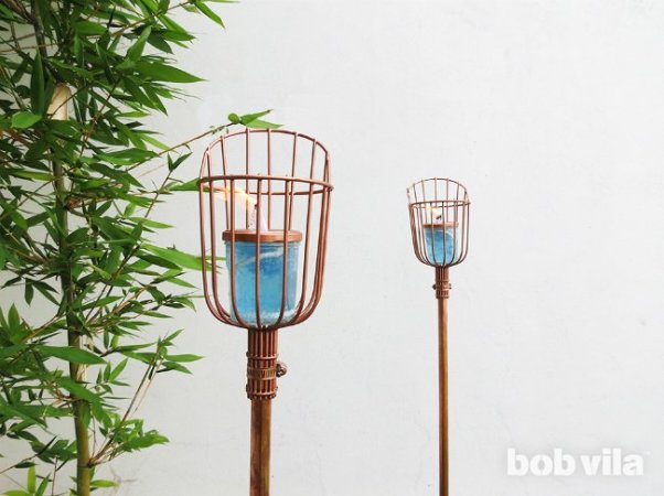 DIY Tiki Torch with Citronella Candle
