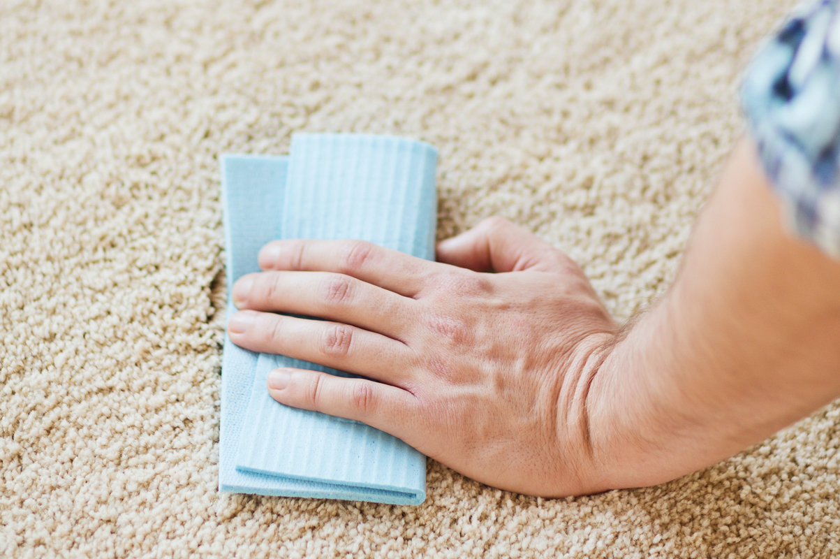 how to remove blood from carpet