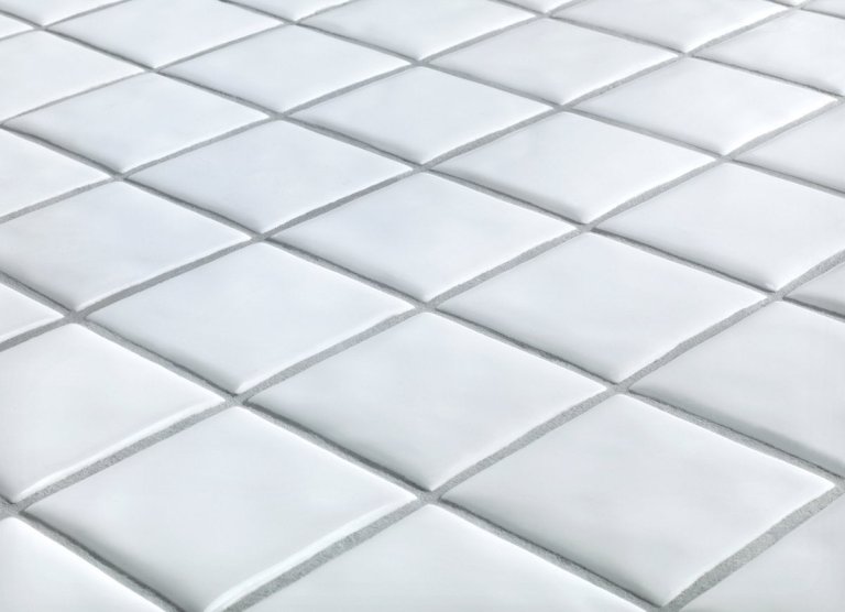 grout cleaner on white tiles