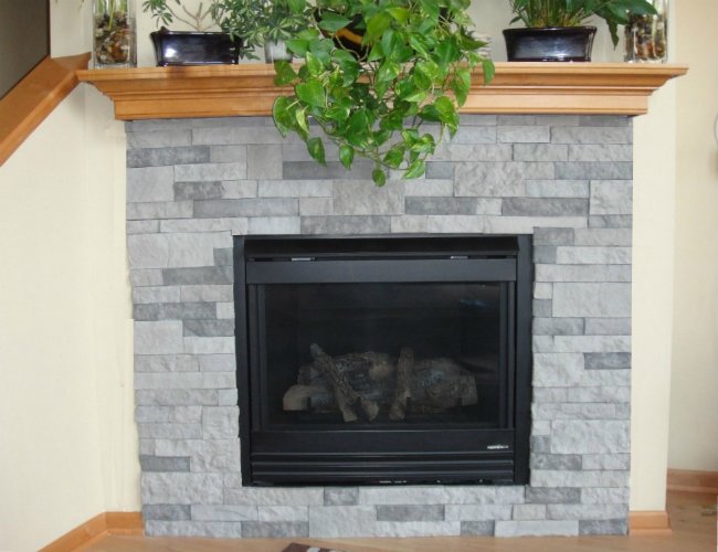 Fireplace Refacing with Veneer