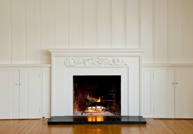 Fireplace Refacing with Wood