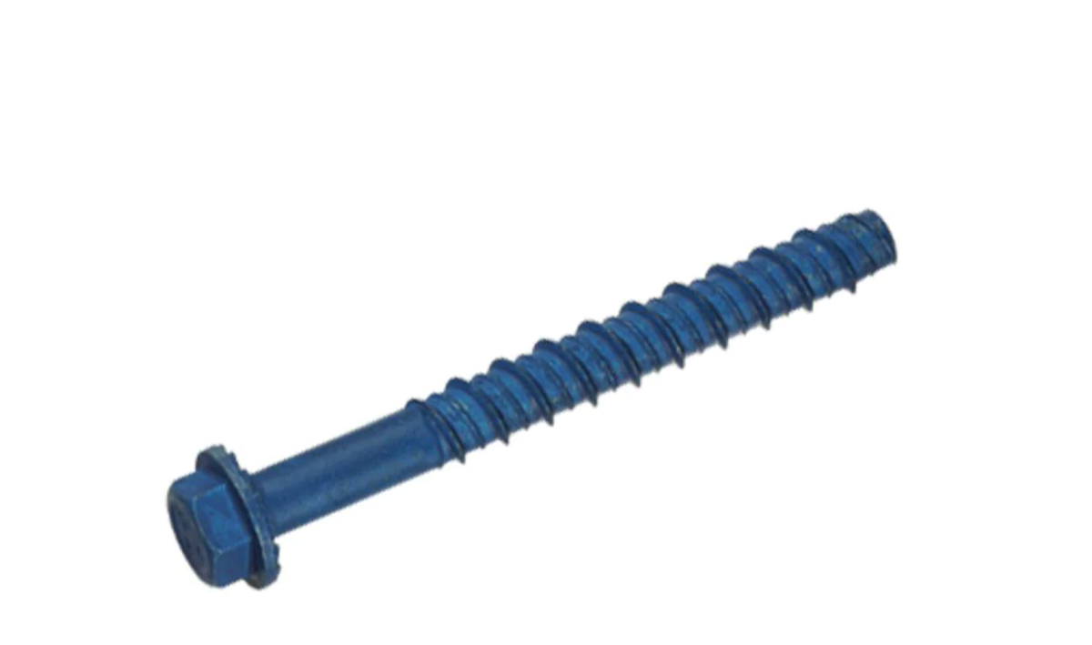 Masonry screw on a white background