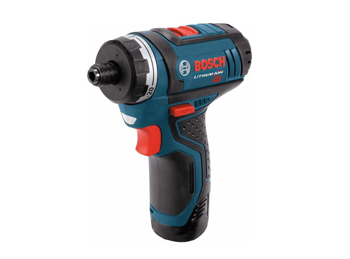 A cordless screwdriver from Bosch. 
