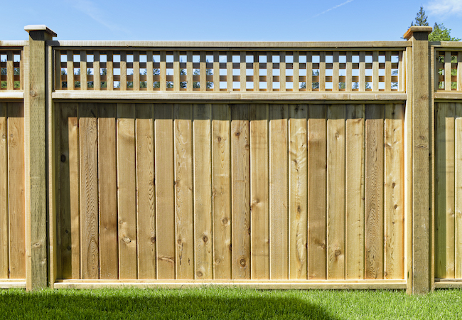 Wood And Metal Fence