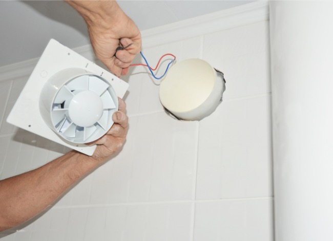 how to install a bathroom fan