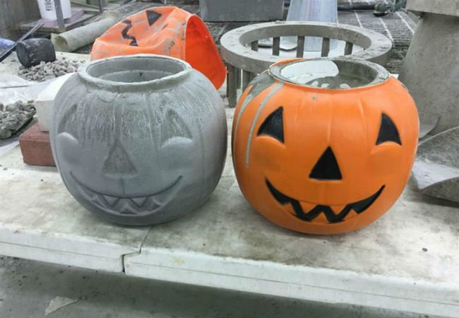 How to Make Concrete Pumpkins with Quikrete