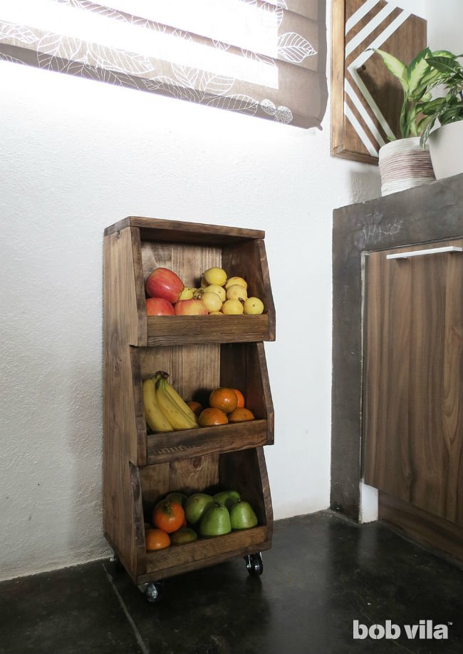 How to Make a DIY Rolling Cart for the Kitchen