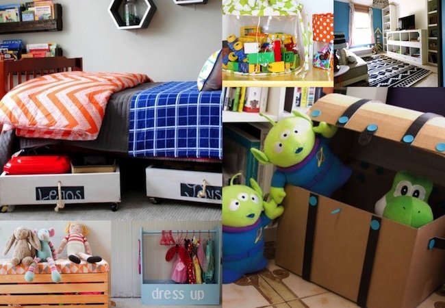 25 DIY Storage Ideas to Help Corral Your Kids’ Clutter