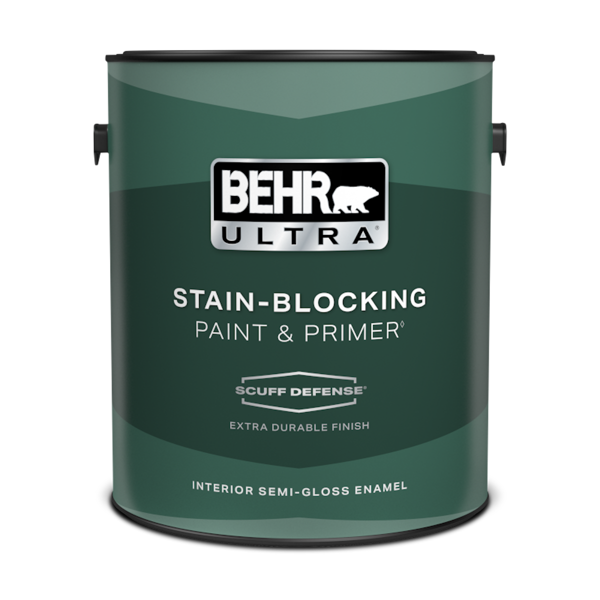 Behr semi-gloss paint. 