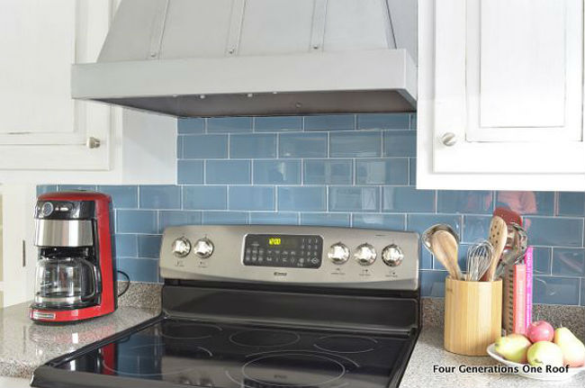 DIY a Removable Backsplash with Tile on Backer Board