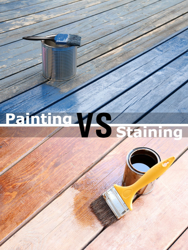 Painting vs Staining a Deck: 7 Big Differences