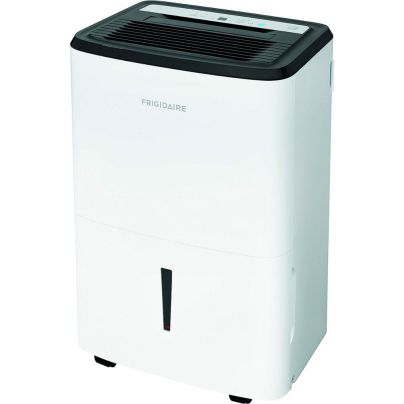 The Frigidaire 50-Pint Dehumidifier With Built-in Pump on a white background.