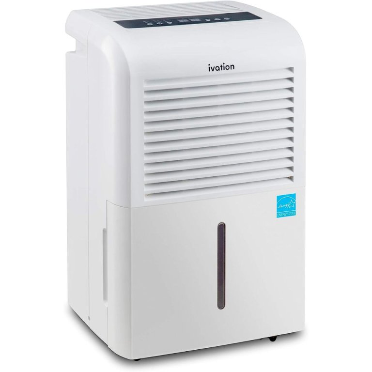  The Ivation Large-Capacity Dehumidifier With Pump on a white background.