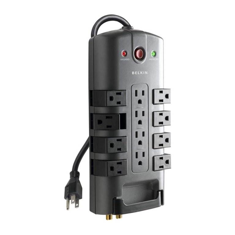 The Best Surge Protector Option: Belkin 12-Outlet Pivot-Plug Surge Protector