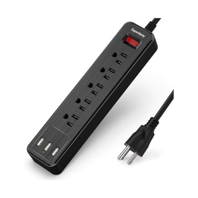 The Best Surge Protector Option: SUPERDANNY USB Surge Protector Power Strip