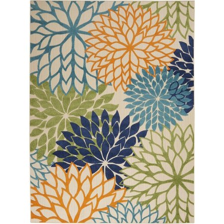  Nourison Aloha Indoor/Outdoor Floral Area Rugon white background