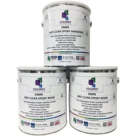  The Best Garage Floor Paints Option: Colored Epoxies Clear Epoxy Resin Coating