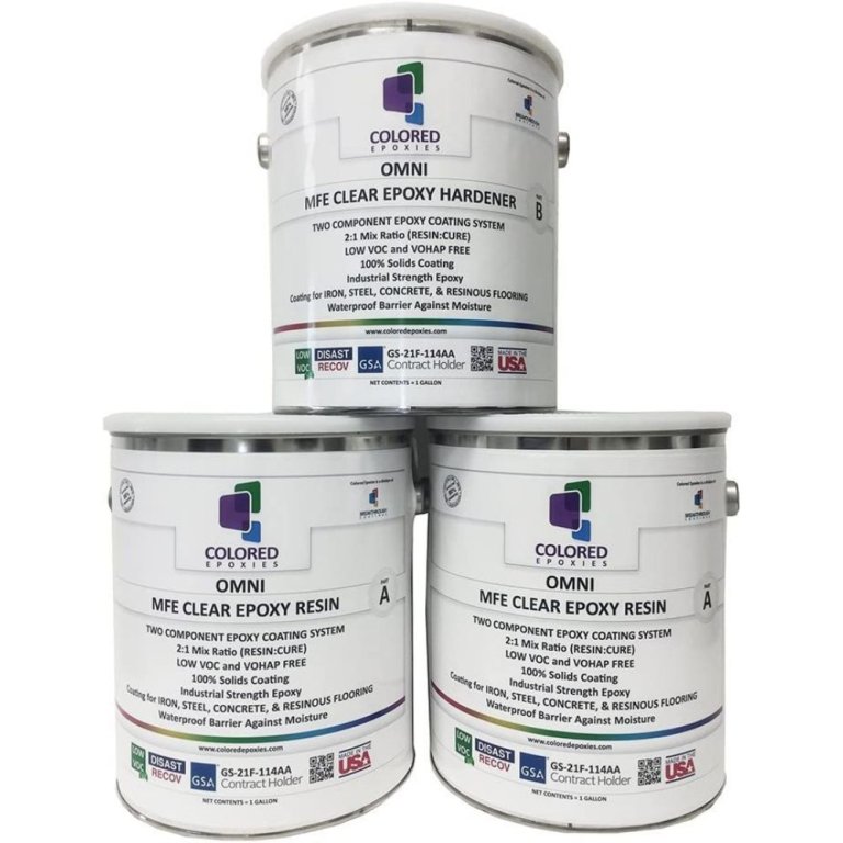  The Best Garage Floor Paints Option: Colored Epoxies Clear Epoxy Resin Coating
