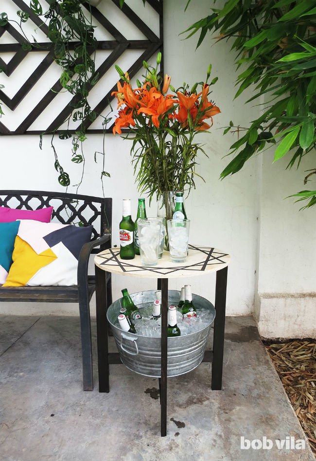 Build a Cooler Table for the Backyard Patio