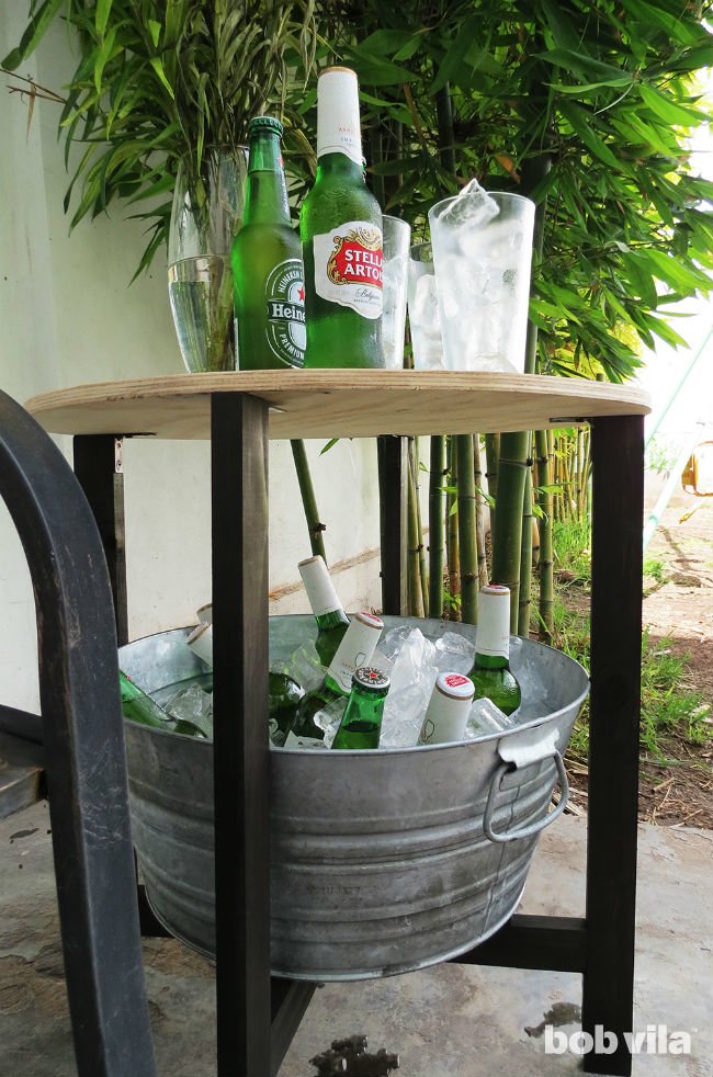 Makeover Your Patio with a Trellis, Cooler Table, and More