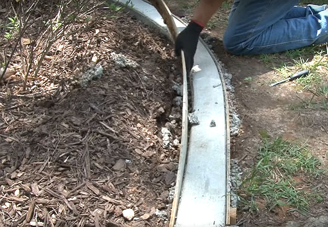 How to Make Your Own Concrete Edging