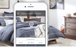 A smartphone app showing on a smartphone.