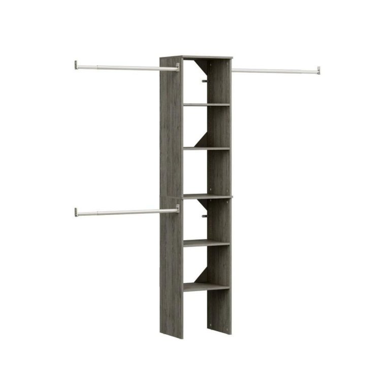 The Best Closet Systems Option: ClosetMaid Style Floor Mount 6-Shelf Closet Kit