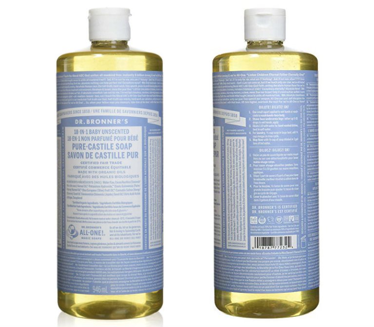 Best Natural Cleaning Products: Dr. Bronner's Liquid Castile Soap
