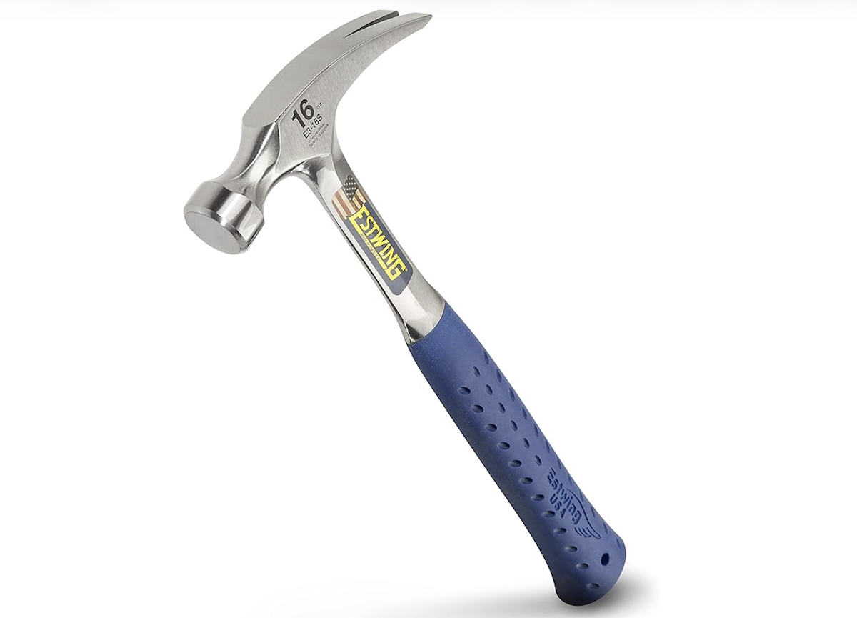 A Estwing Claw Hammer. 