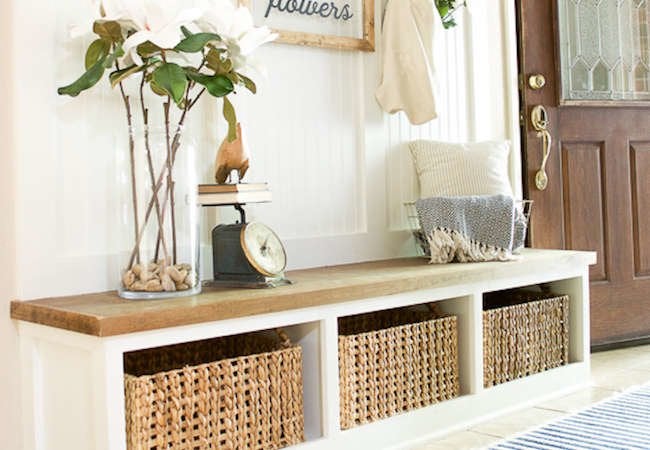 20 Incredible Ideas for a DIY Storage Bench