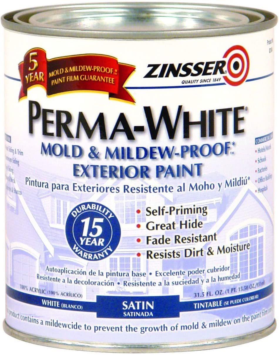 Rust-Oleum Zinsser Perma-White Exterior Paint