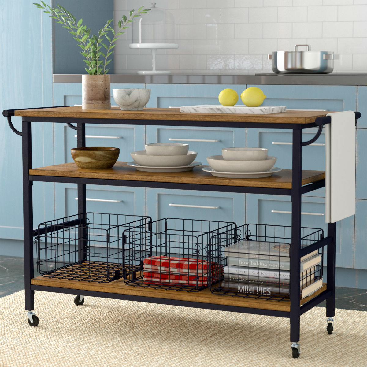 The Best Kitchen Island Size for Wheeled Options