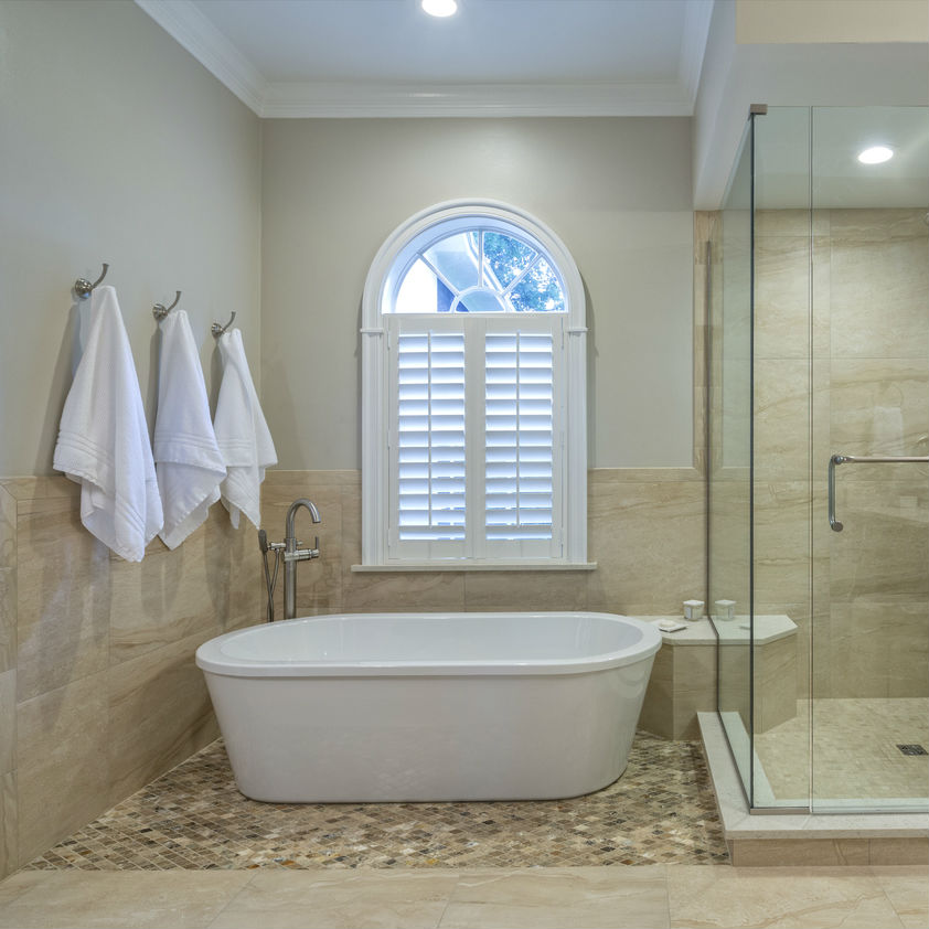 window in shower