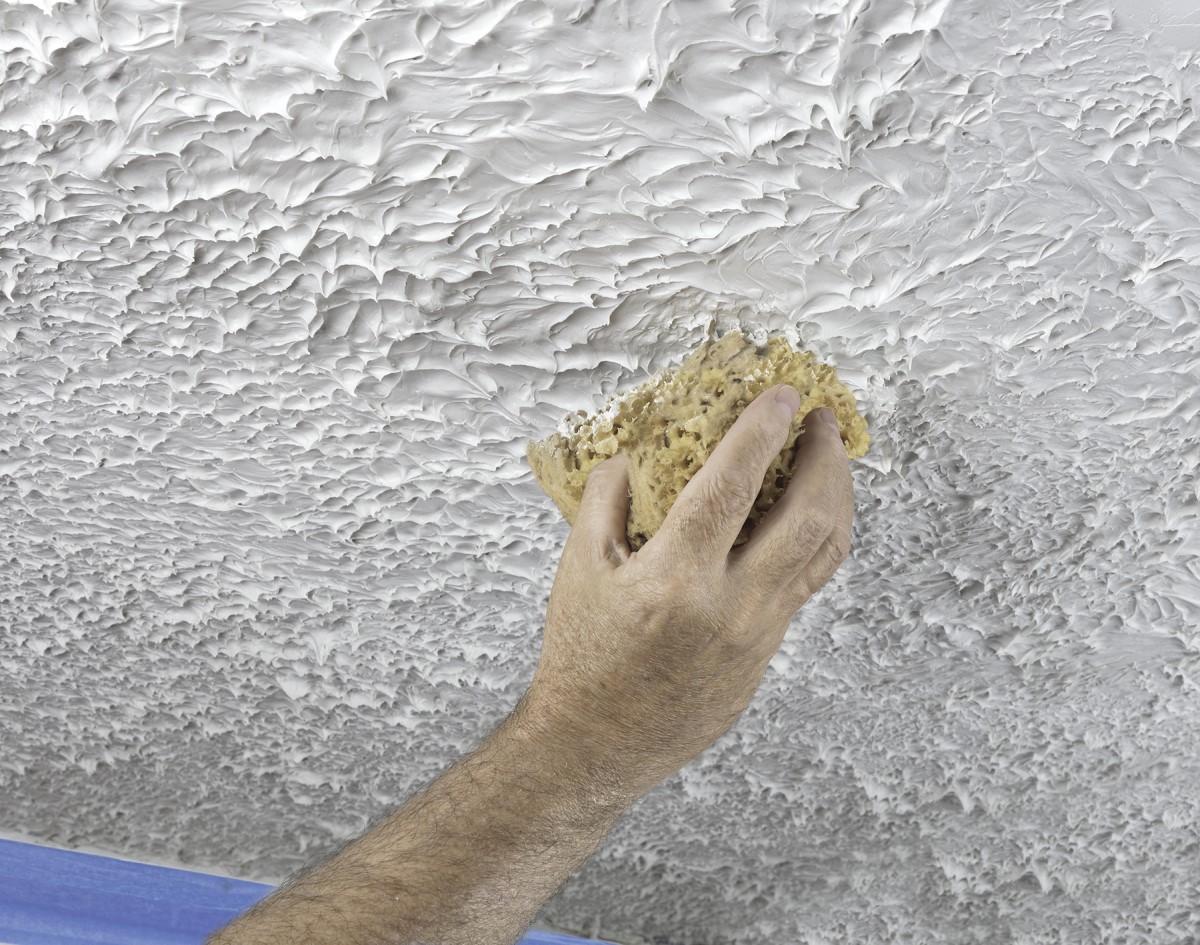 After Removing Popcorn Ceiling, Update the Texture