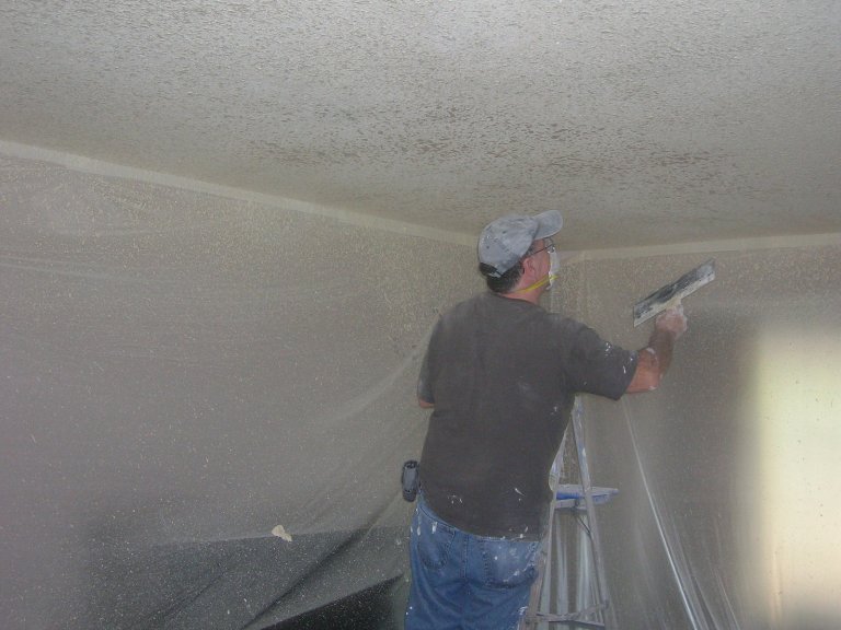 Removing Popcorn Ceiling