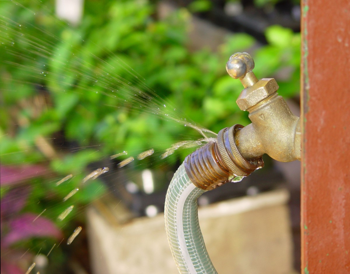 Repairing a Garden Hose that Leaks at the Spigot