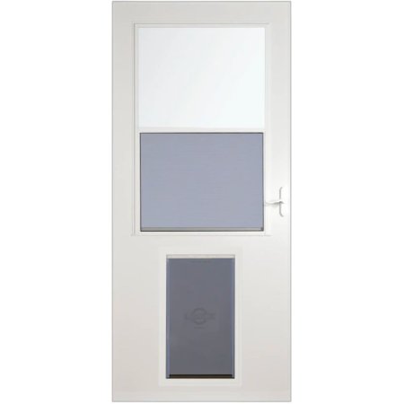  The Larson Pet Door XL High-View Storm Door on a white background
