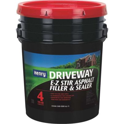 The Best Driveway Sealer Options: Henry E-Z Stir Asphalt Filler & Sealer