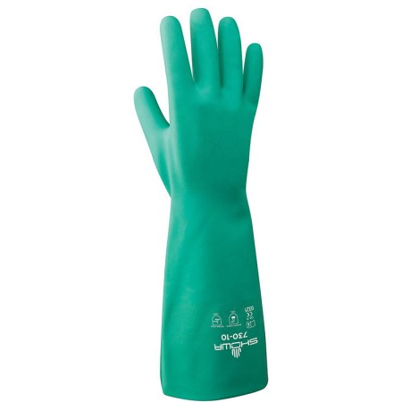 Showa Nitrile Cotton Chemical Resistant Glove