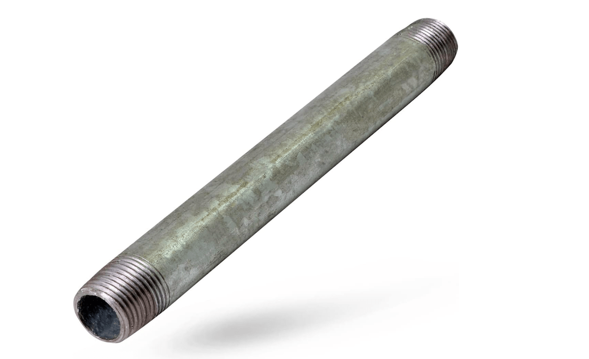A Galvanized Steel Pipe for plumbing. 