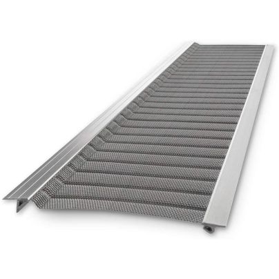 The Raptor Stainless Steel Micro-Mesh Gutter Guard on a white background.