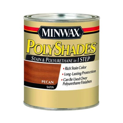 The Best Wood Stain Option: Minwax Polyshades Stain & Polyurethane