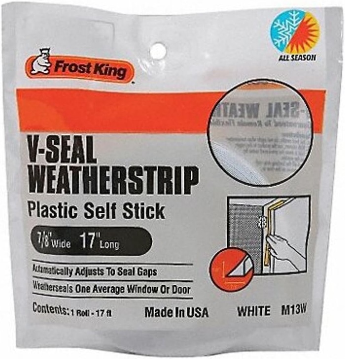 Frost King V Seal Weatherstrip packaging on a white background
